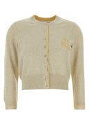 Isabel Marant Etoile Melange Light Grey Cotton Blend Lona Cardigan