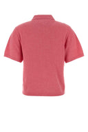 Isabel Marant Etoile Pink Cotton Blend Althea Polo Shirt
