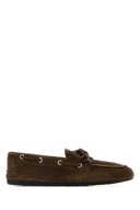 Miu Miu Brown Suede Loafers