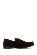 Miu Miu Dark Brown Suede Loafers