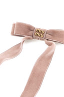 Miu Miu Pink Velvet Hair Clip