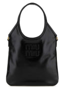 Miu Miu Black Leather Ivy Handbag