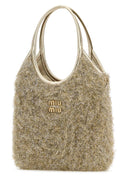 Miu Miu Embellished Fabric Handbag