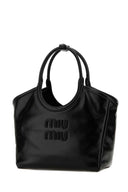 Miu Miu Black Leather Ivy Handbag