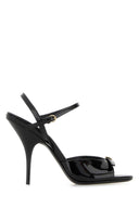 Miu Miu Black Leather Sandals
