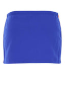 Miu Miu Blue Stretch Nylon Mini Skirt