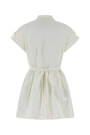 Miu Miu White Cotton Blend Dress