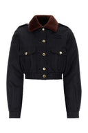 Miu Miu Navy Blue Nylon Jacket