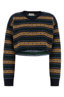 Miu Miu Embroidered Wool Sweater