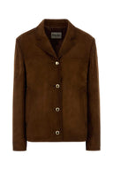 Miu Miu Veste en daim marron
