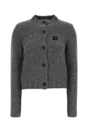 Miu Miu Grey Cashmere Cardigan