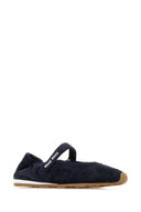 Miu Miu Midnight Blue Suede Ballerinas