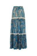 Etro Printed Crepe Skirt