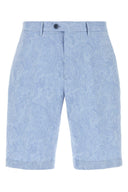 Etro Embroidered Cotton Bermuda Shorts