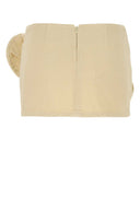 Magda Butrym Cream Denim Mini Skirt