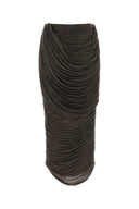Magda Butrym Brown Stretch Cupo Skirt