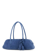 Magda Butrym Cerulean Blue Suede Shoulder Bag