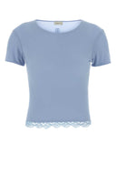 Magda Butrym Powder Lue Stretch Cupro T Shirt