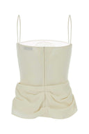 Magda Butrym Ivory Silk Tank Top