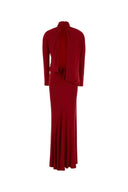 Magda Butrym Red Stretch Jersey Long Dress