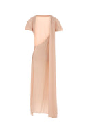Magda Butrym Pastel Pink Stretch Crepe Dress