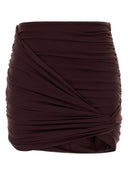 Magda Butrym Grape Stretch Nylon Skirt