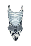 Jean Paul GAULTIER プリント ストレッチ ポリエステル 水着