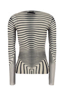 Jean Paul Gaultier Printed Mesh Top