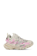 Balenciaga White Mesh And Rubber Track Sneakers