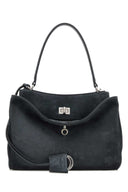 Balenciaga Graphite Suede Small Rodeo Handbag