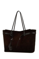 Balenciaga Brown Suede Large Bel Air Shopping Bag