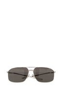 Balenciaga Silver Metal Monday Sunglasses