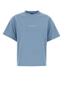 Balenciaga Light Blue Cotton T Shirt