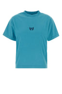 Balenciaga Türkisfarbenes Baumwoll-T-Shirt