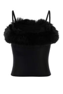 Balenciaga Black Stretch Nylon Top