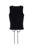 Balenciaga Black Cotton Tank Top