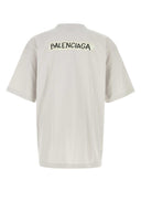 Balenciaga Chalk Cotton T Shirt