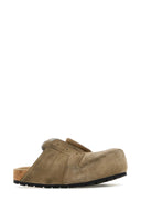 Balenciaga Dove Grey Suede Dumbo Slippers