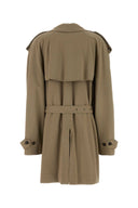 Balenciaga Dove Grey Cotton Trench Coat