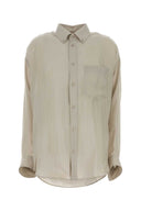 Balenciaga Sand Cupro Oversize Shirt