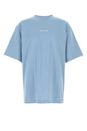Balenciaga Light Blue Cotton T Shirt