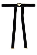 Prada Black Velvet Hair Clip