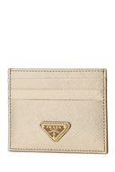 Prada Gold Leather Card Holder