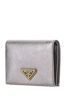 Prada Silver Leather Wallet