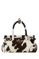 Prada Printed Calf Hair Mini Prada Bonnie Handbag