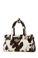 Prada Printed Calf Hair Mini Prada Bonnie Handbag