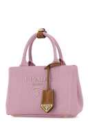 Prada Pink Canvas Shopping Bag