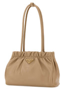 Prada Beige Nappa Leather Shoulder Bag