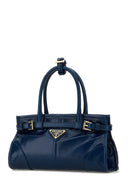 Prada Blue Leather Mini Prada Bonnie Handbag