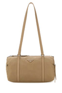 Prada Beige Re Nylon Large Shoulder Bag